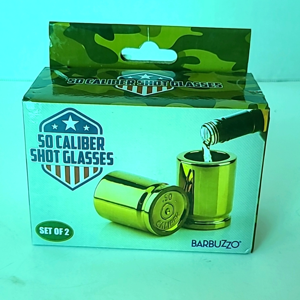 Shot glasses (2) 50 caliber